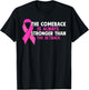 The Comeback Is Always Stronger Than Setback Breast Cancer T-Shirt - T-Shirt | Black
