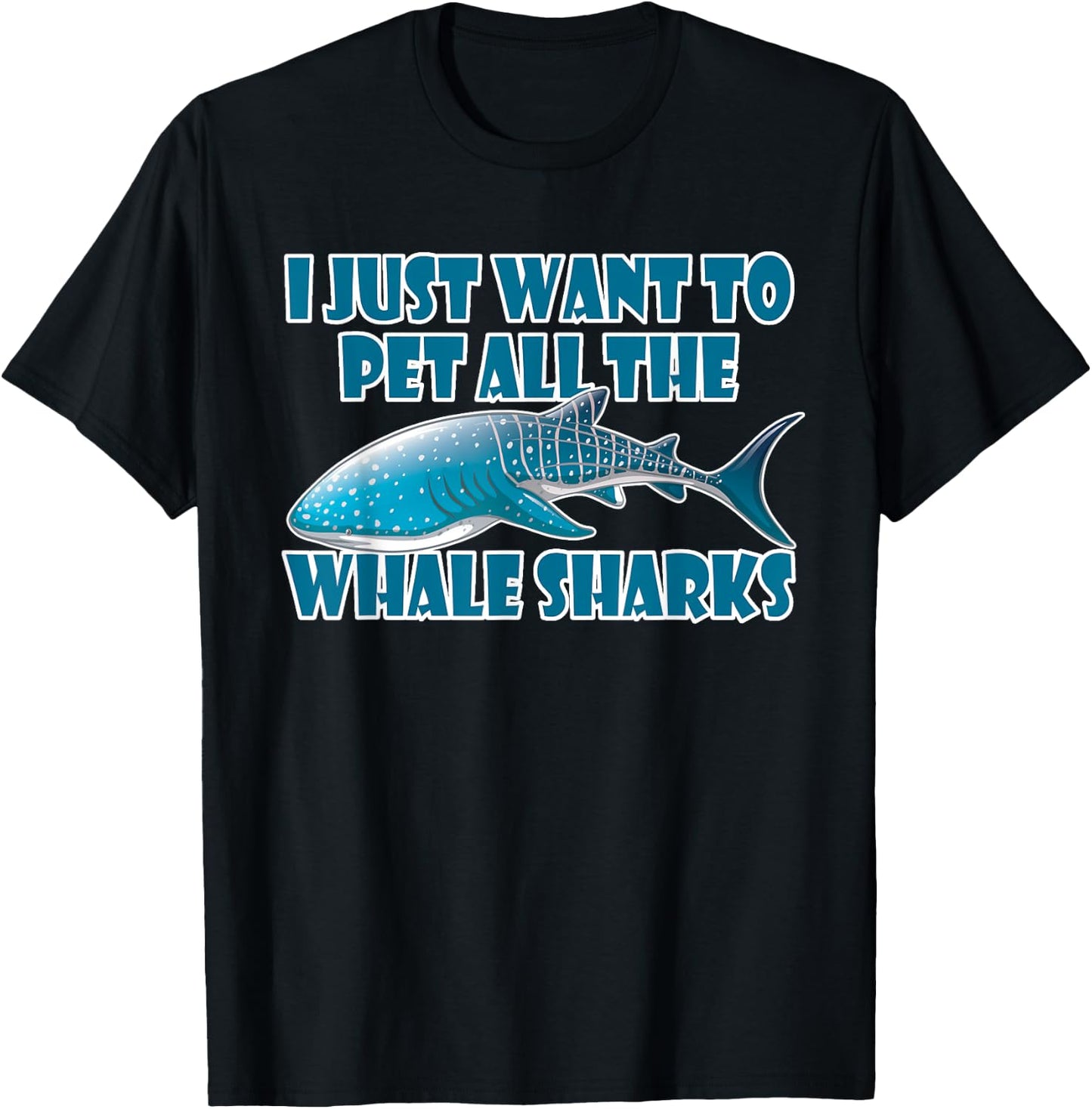 Whale Shark Shirt Sea Animals Gift T-Shirt - T-Shirt | Black