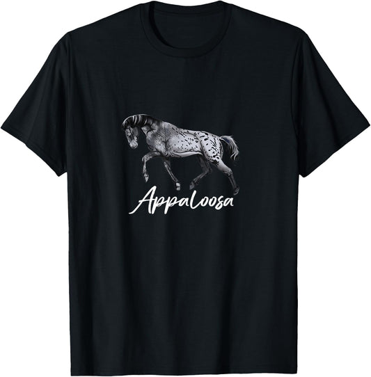 Beautiful Appaloosa Horse - Horse Breeding Lover Gift T-Shirt - T-Shirt | Black