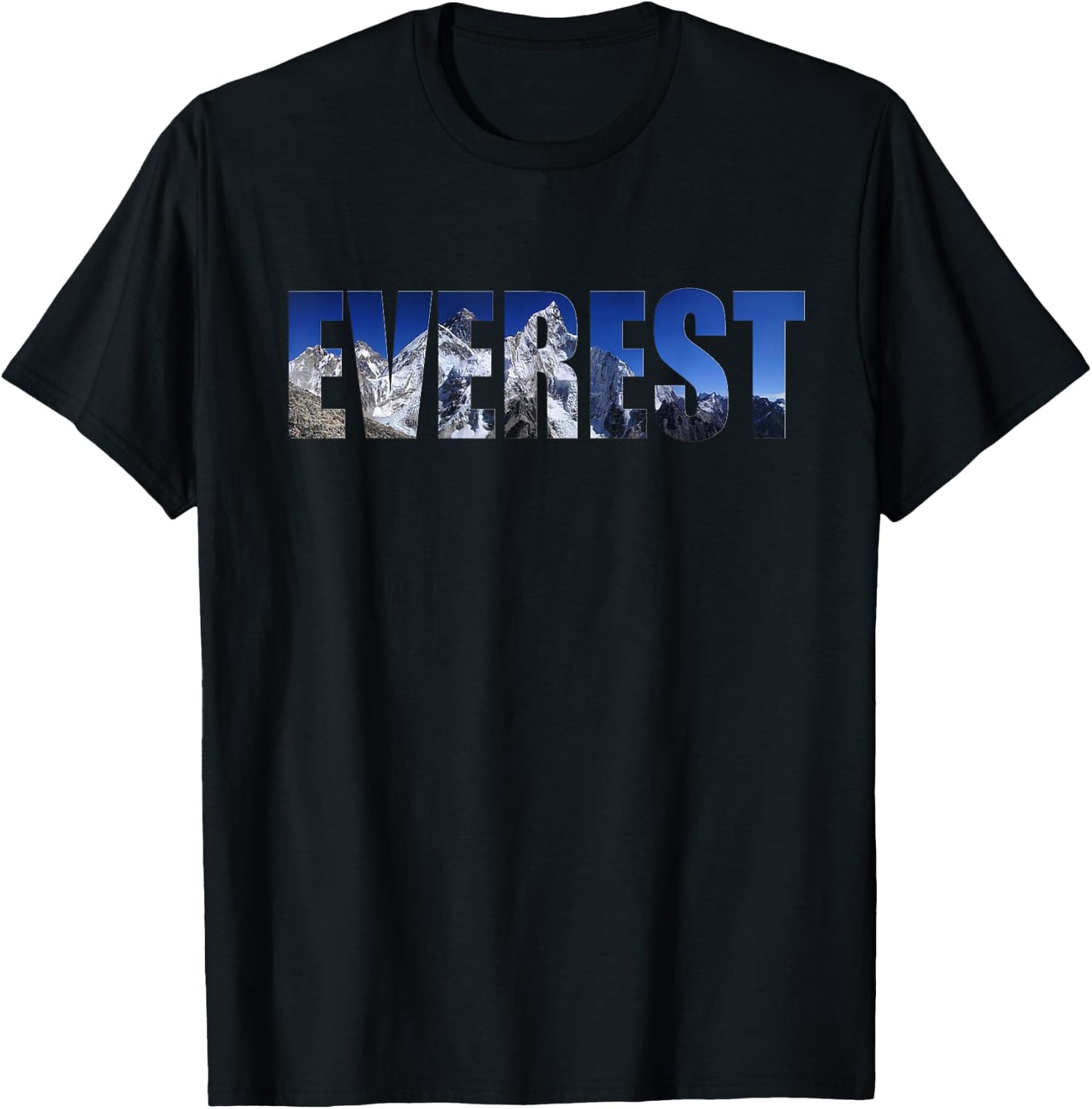 Mount Everest Peak T-Shirt - T-Shirt | Black