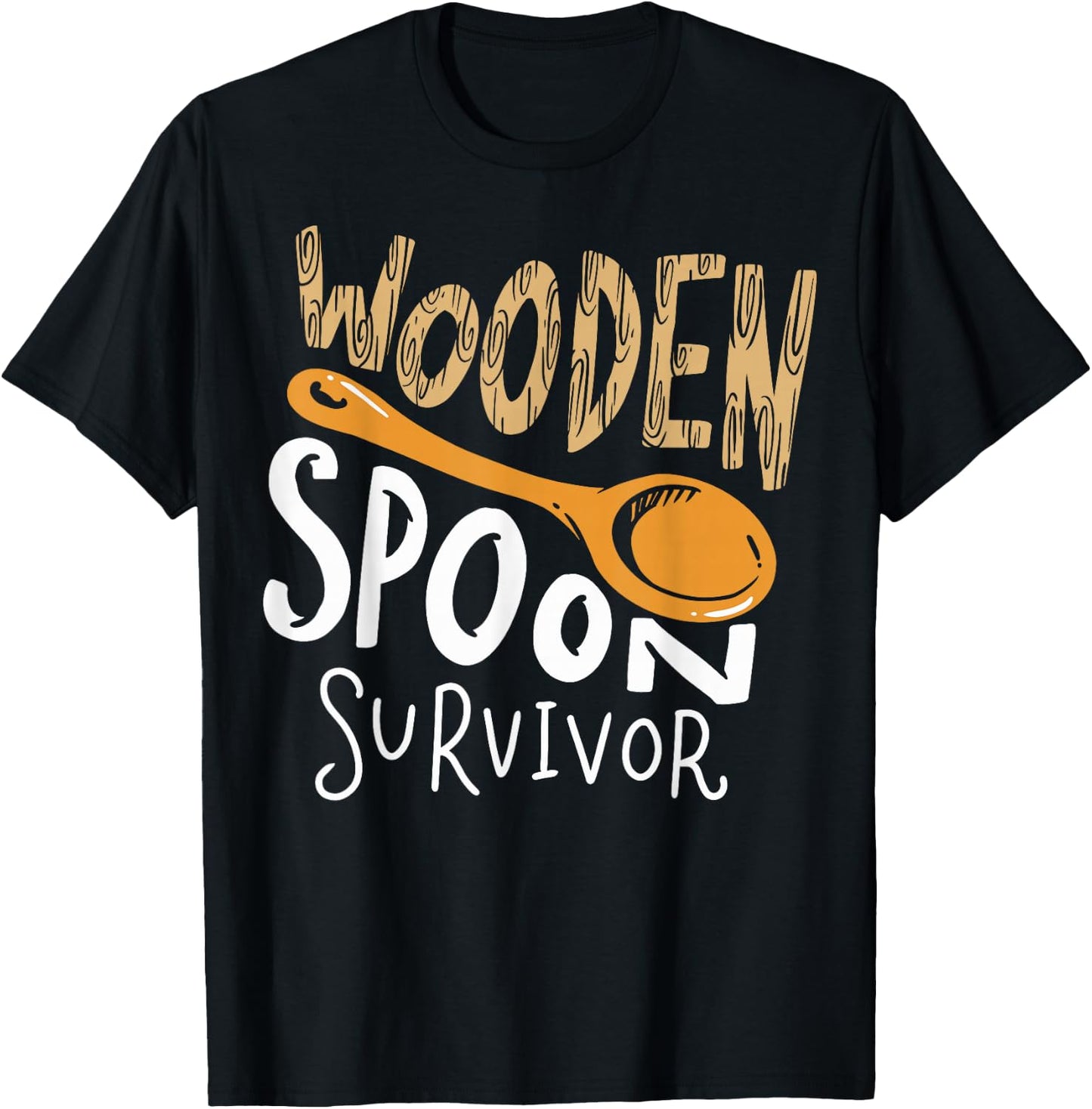 Wooden Spoon Survivor T-Shirt - T-Shirt | Black