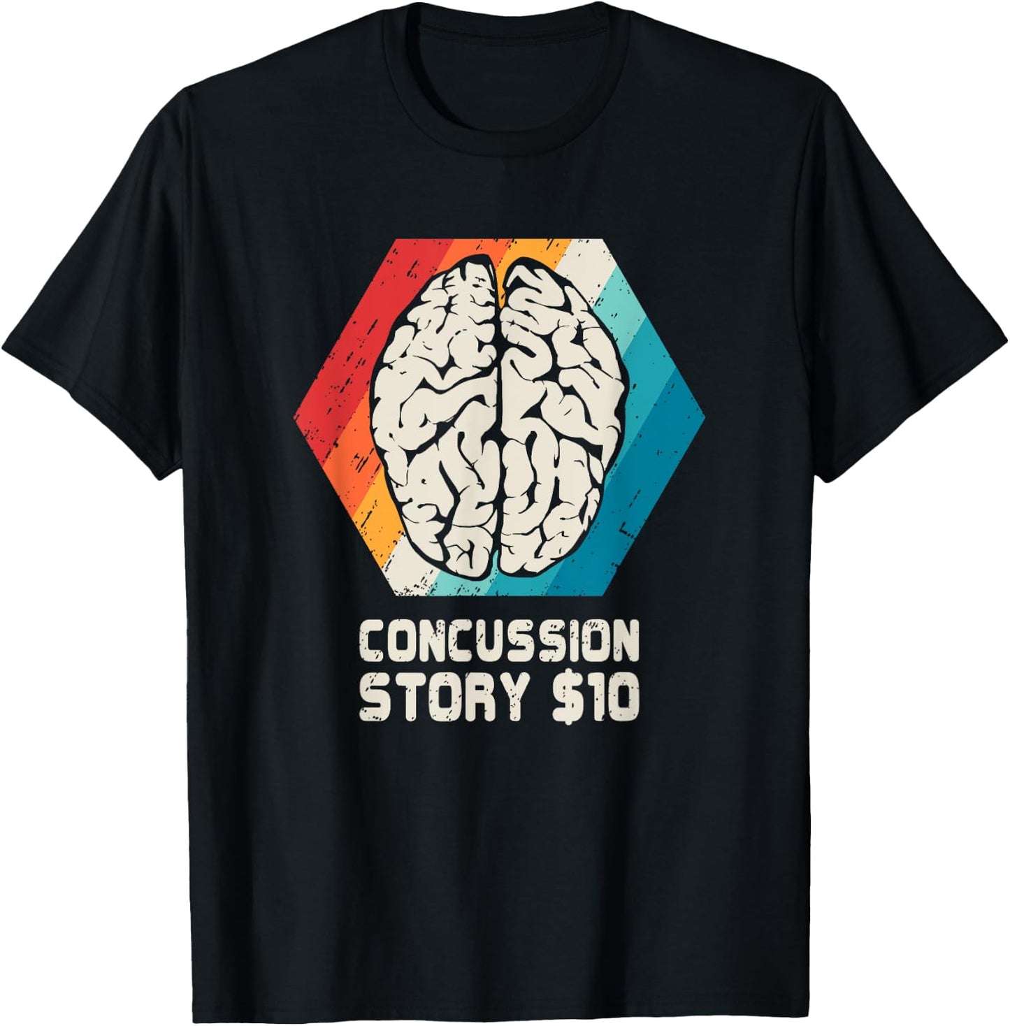 Concussion T Shirt Brain Head Injury Get Well Soon Gift T-Shirt - T-Shirt | Black