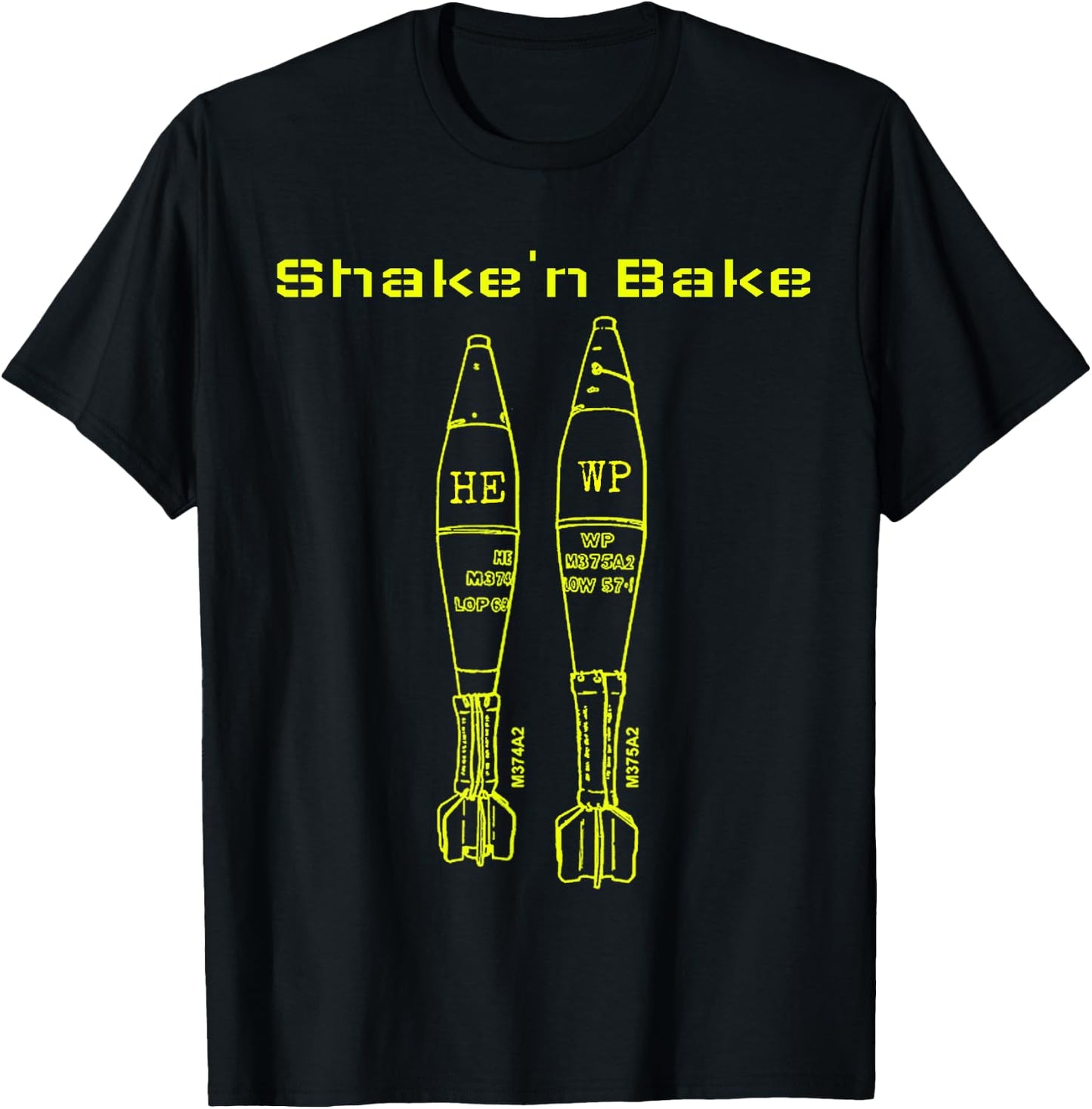 Funny Mortarman Infantry Shirt 0311 0341 11B 11C T-Shirt - T-Shirt | Black