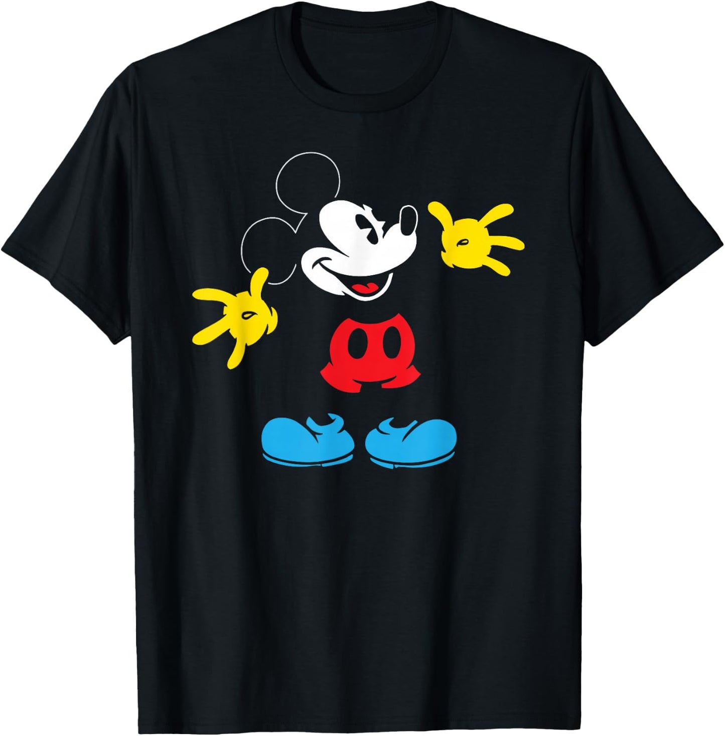 Disney - Excited Mickey Mouse T-Shirt - T-Shirt | Black
