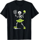 Spooky Pickleball Halloween Skeleton Costume Women T-Shirt - T-Shirt | Black