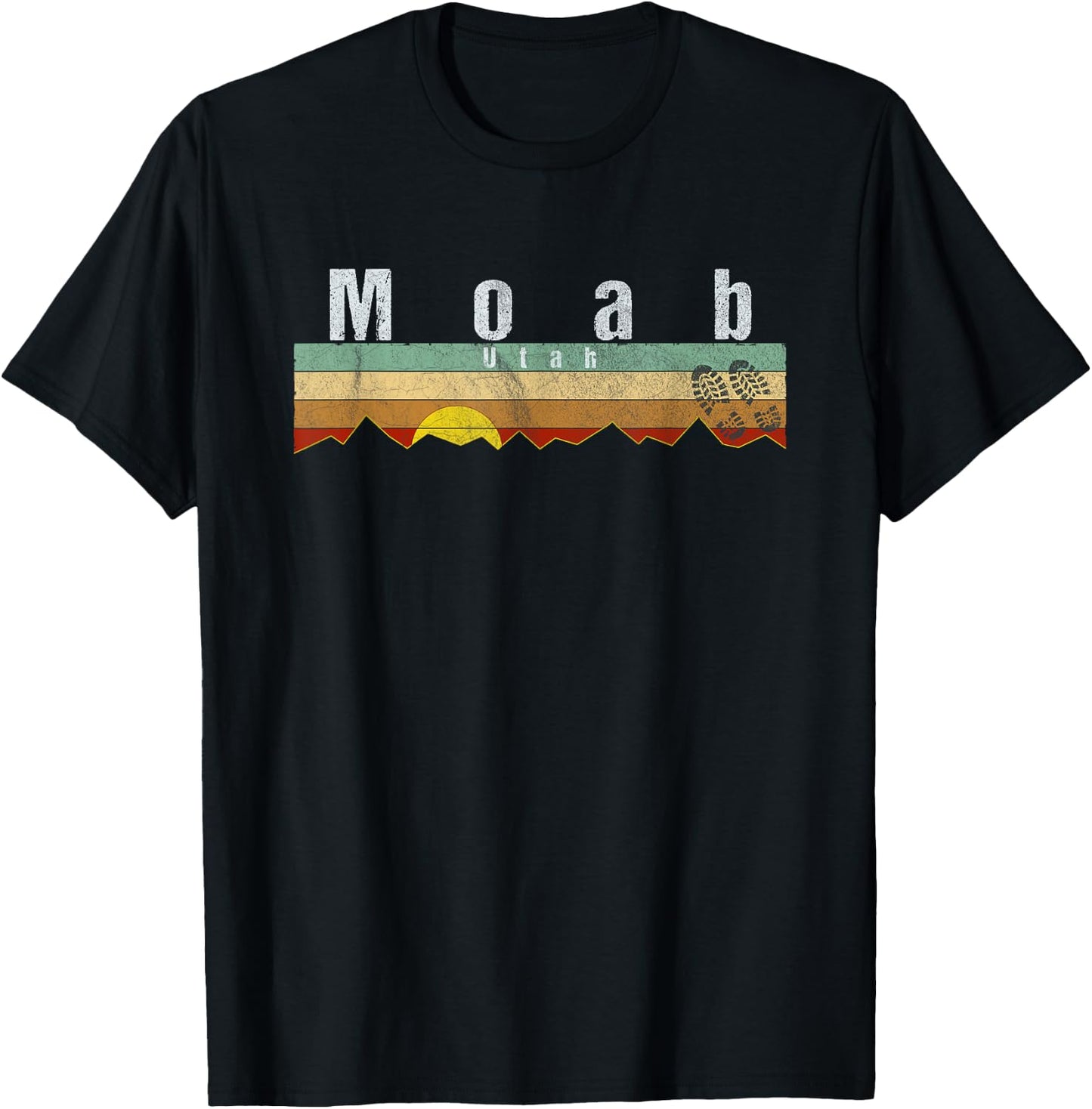 Moab, Utah - Vintage Moab Gift T-Shirt - T-Shirt | Black