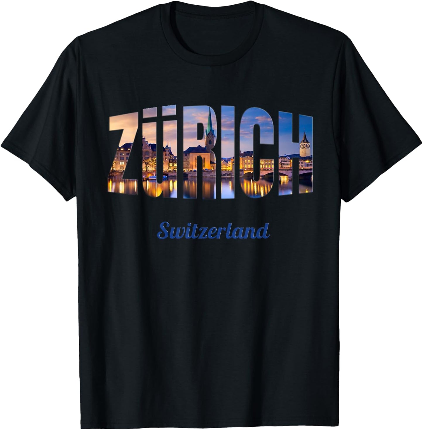 Zurich Switzerland T-Shirt - T-Shirt | Black