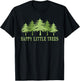 Funny Happy Little Trees Gifts Bob Style Camping T-Shirt - T-Shirt | Black