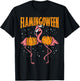 Flamingoween Pumpkin Flamingos Funny Bird Halloween Costume T-Shirt - T-Shirt | Black