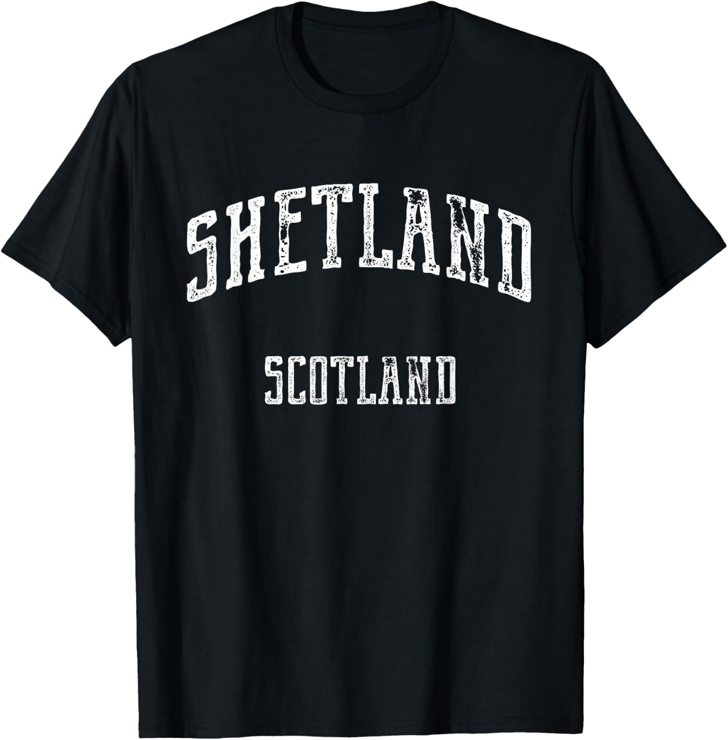Shetland Scotland Vintage Shirt T-Shirt - T-Shirt | Black