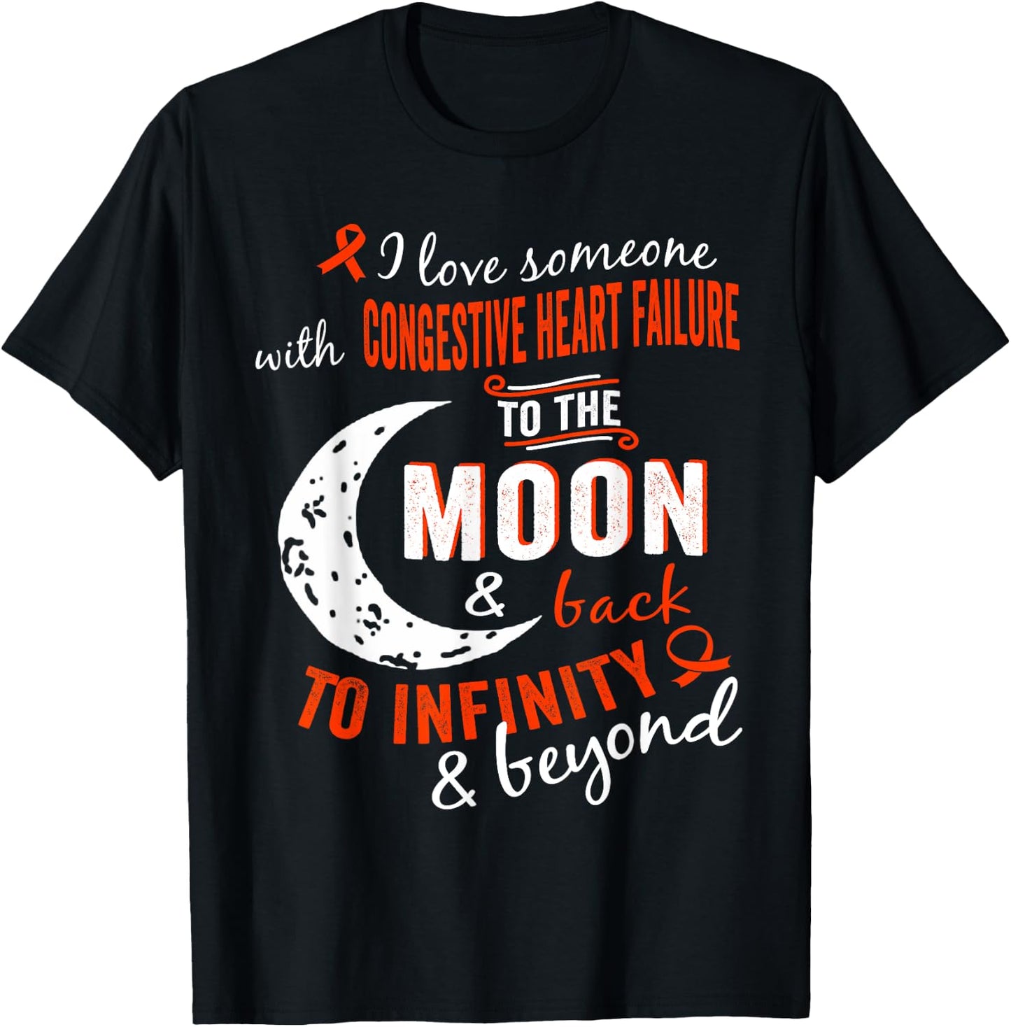 Congestive Heart Failure Awareness Shirt /Women T-Shirt - T-Shirt | Black