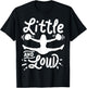 Cheerleading Little and Loud Cheerleader Gift Team Squad T-Shirt - T-Shirt | Black