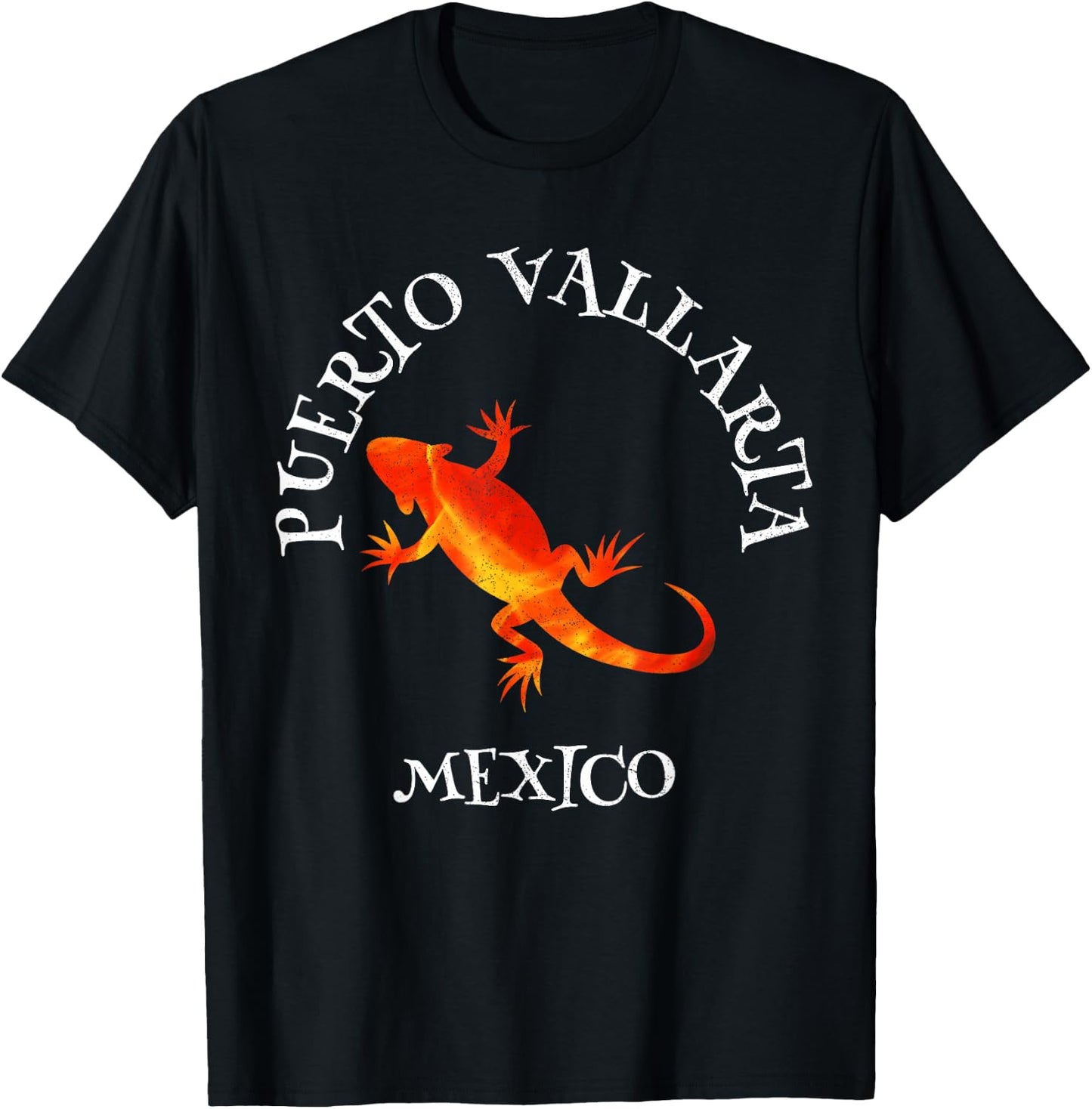Iguanas Puerto Vallarta Mexico Beach Vacation T-Shirt - T-Shirt | Black