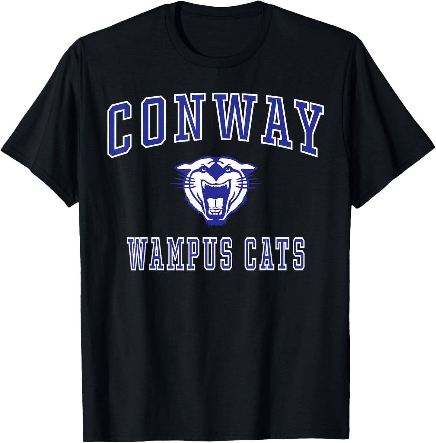 Conway High School Wampus Cats C1 T-Shirt - T-Shirt | Black