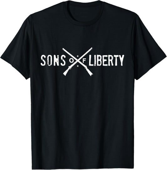 The Sons of Liberty Secret Society Patriot Military T-Shirt - T-Shirt | Black