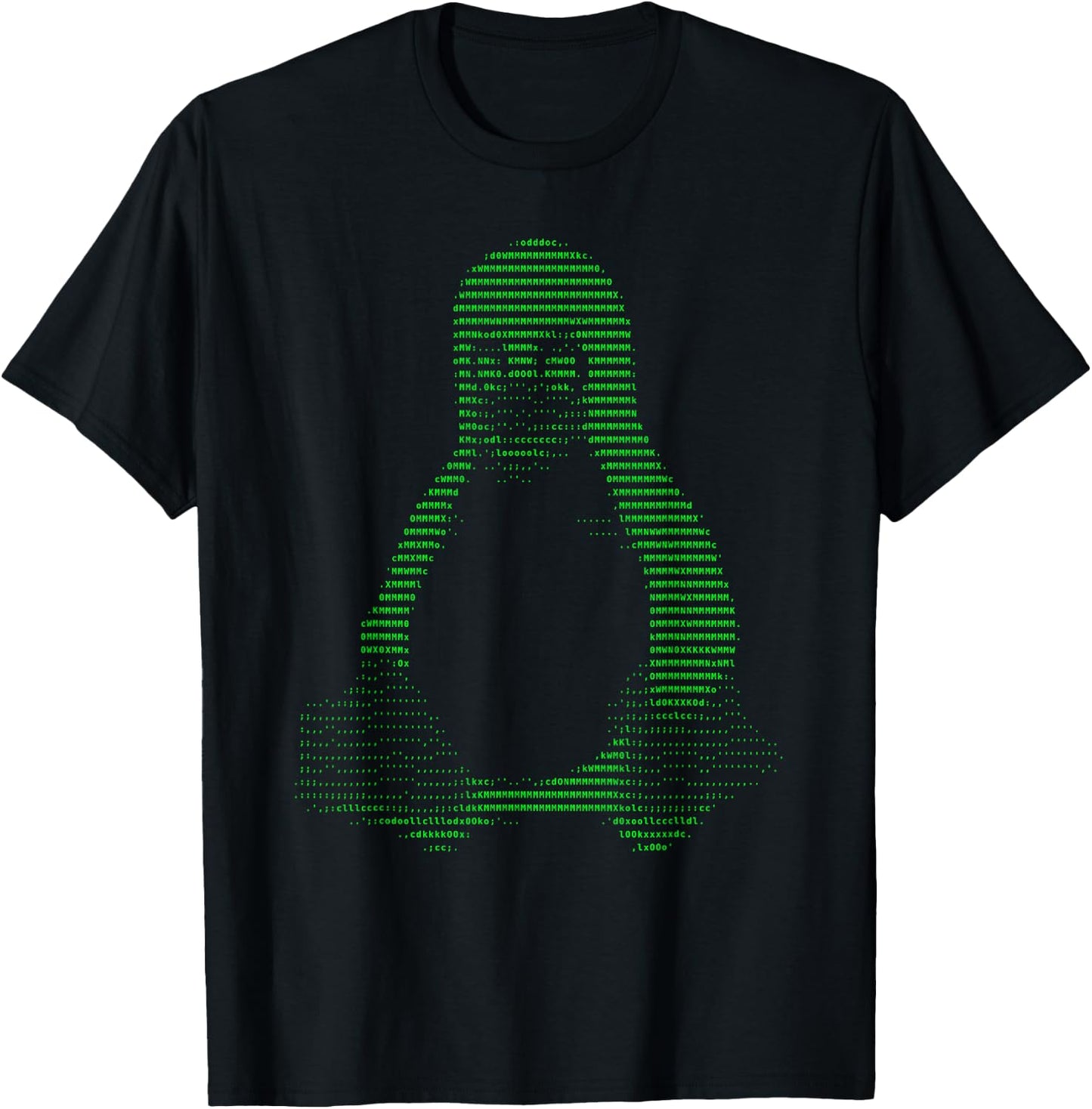 Tux Hacker Coder Sysadmin Printed Casual Design T-Shirt - T-Shirt | Black