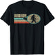Sasquash! Funny Bigfoot Squash Player 80s Retro T-Shirt - T-Shirt | Black