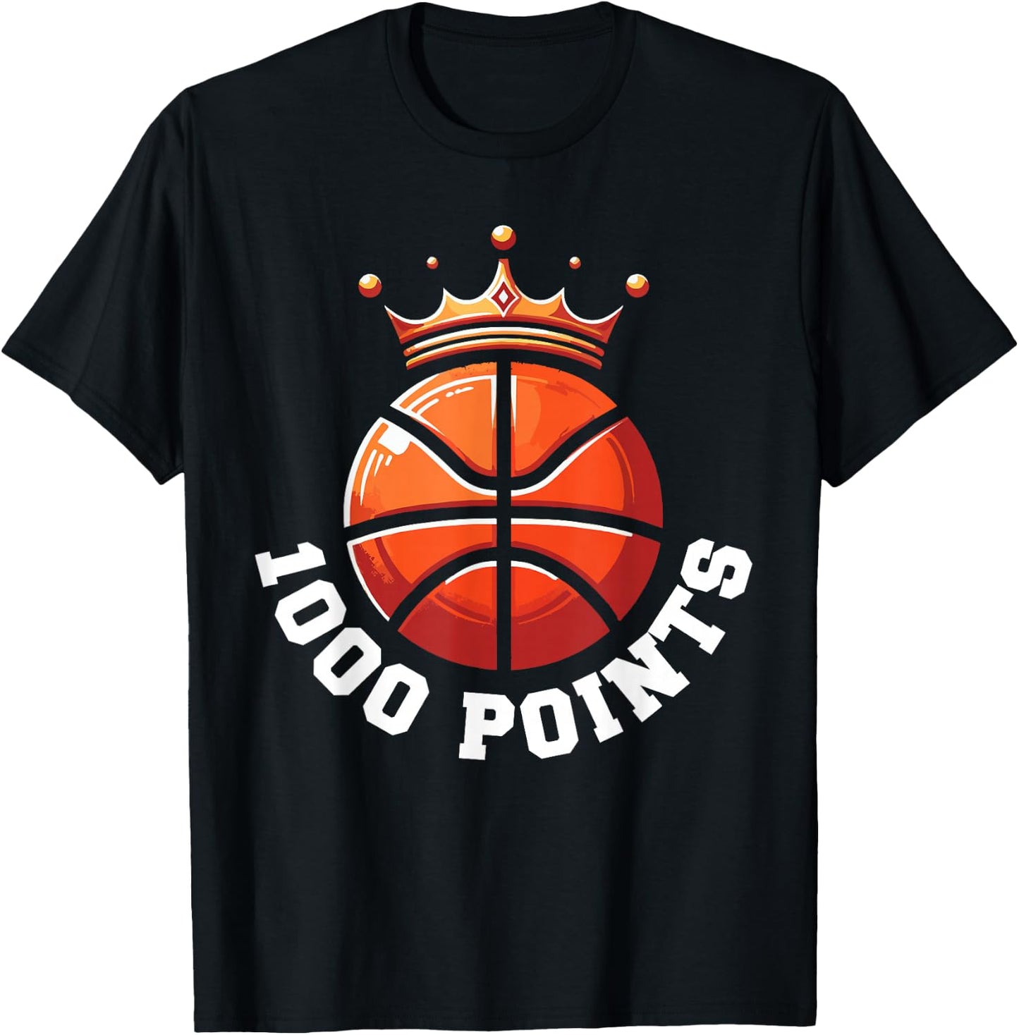 1000 Points Basketball Scorer High School Basketball Player T-Shirt - T-Shirt | Black
