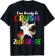 i'm ready to crush 2nd grade second grader Dabbing Unicorn T-Shirt - T-Shirt | Black