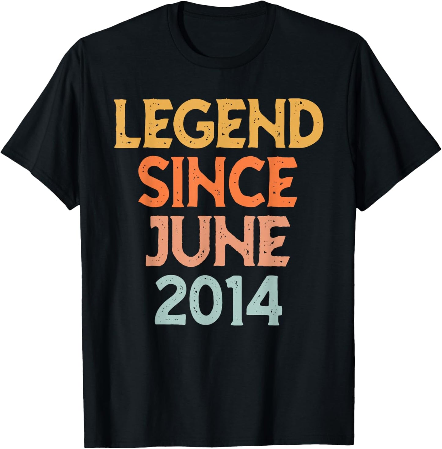 Vintage 2014 Women 12 Year Old June 12th Birthday T-Shirt - T-Shirt | Black