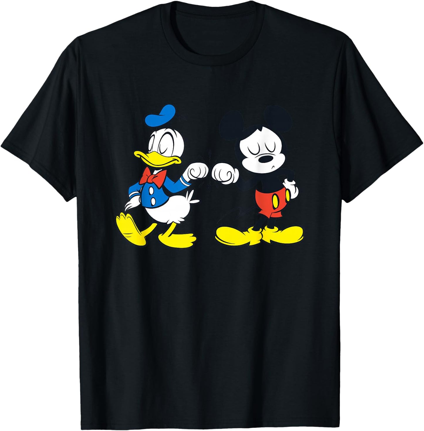 Disney Mickey Mouse and Donald Duck Best Friends T-Shirt - T-Shirt | Black