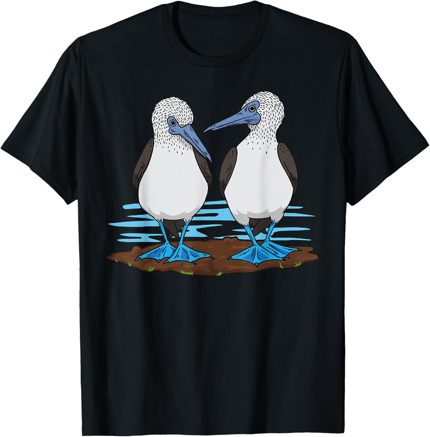 Seabirds Blue-footed Booby Bird T-Shirt - T-Shirt | Black