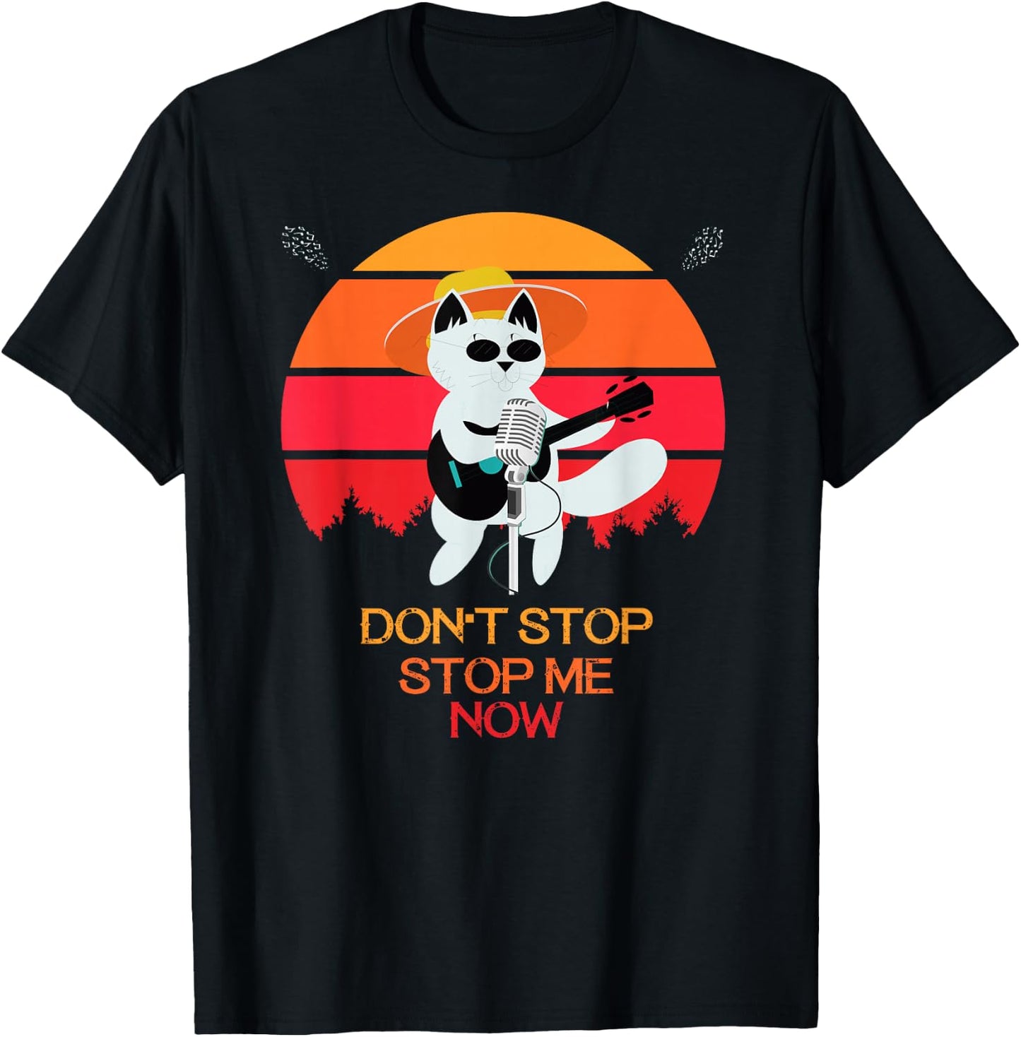 Cat Don't stop me now Cat funny T-Shirt - T-Shirt | Black