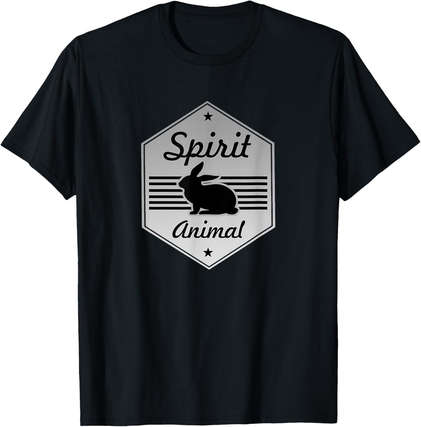 Rabbit My Spirit Animal Bunny Costume Design T-Shirt - T-Shirt | Black
