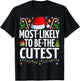 Most Likely To Be The Cutest Xmas Family Matching Christmas T-Shirt - T-Shirt | Black