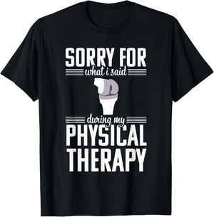 Knee Replacement Funny Therapy Surgery Recovery Arthroplasty T-Shirt - T-Shirt | Black