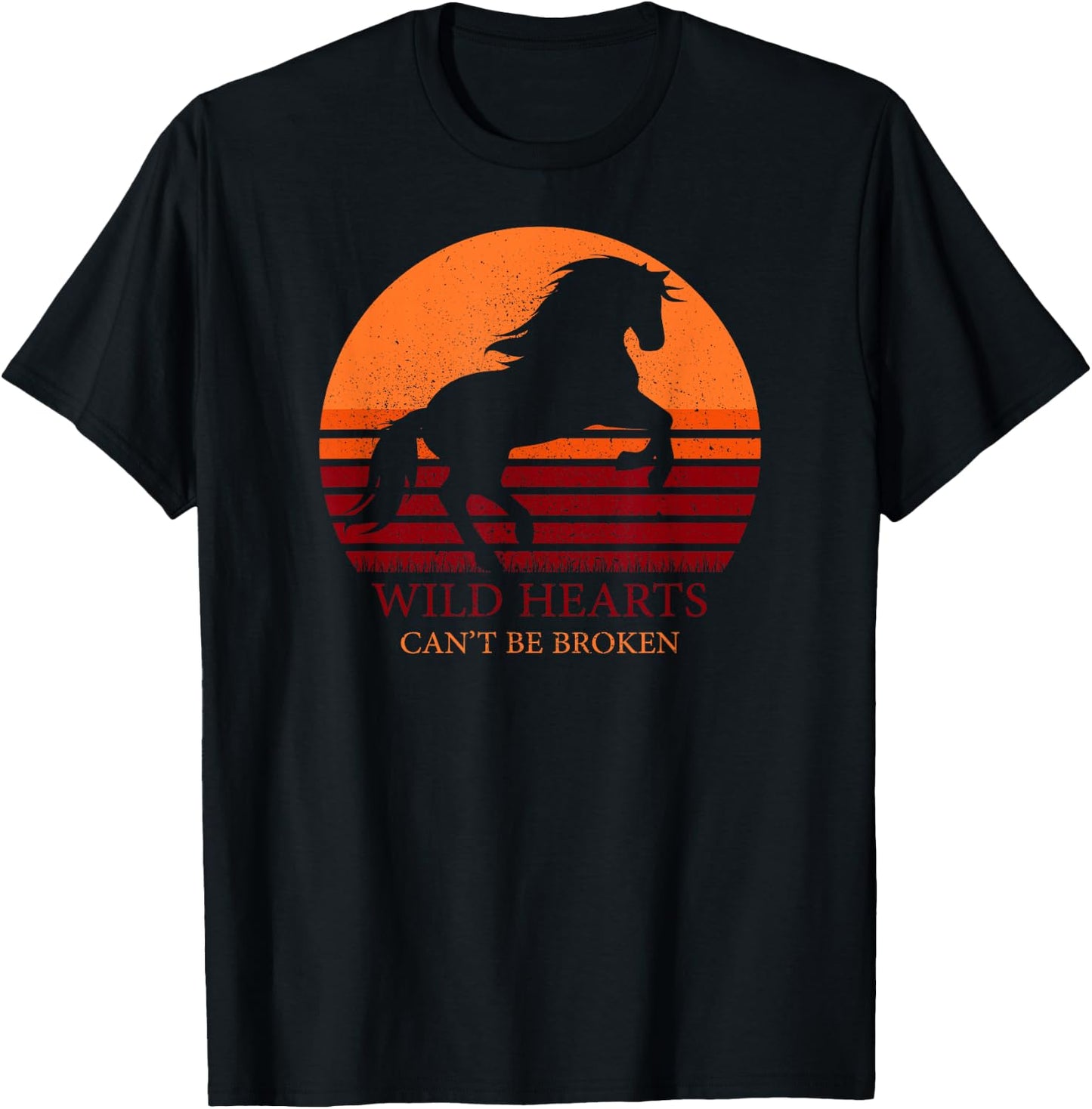 Wild Hearts Can't Be Broken Vintage Horse T-Shirt - T-Shirt | Black