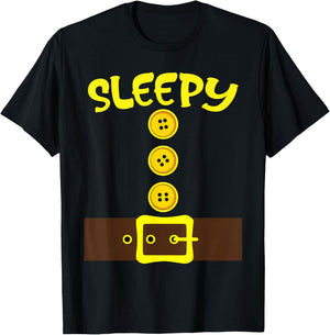 Dwarf Easy Halloween Men Women Dwarf Group Matching Costume T-Shirt - T-Shirt | Black