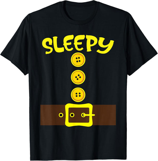 Dwarf Easy Halloween Men Women Dwarf Group Matching Costume T-Shirt - T-Shirt | Black