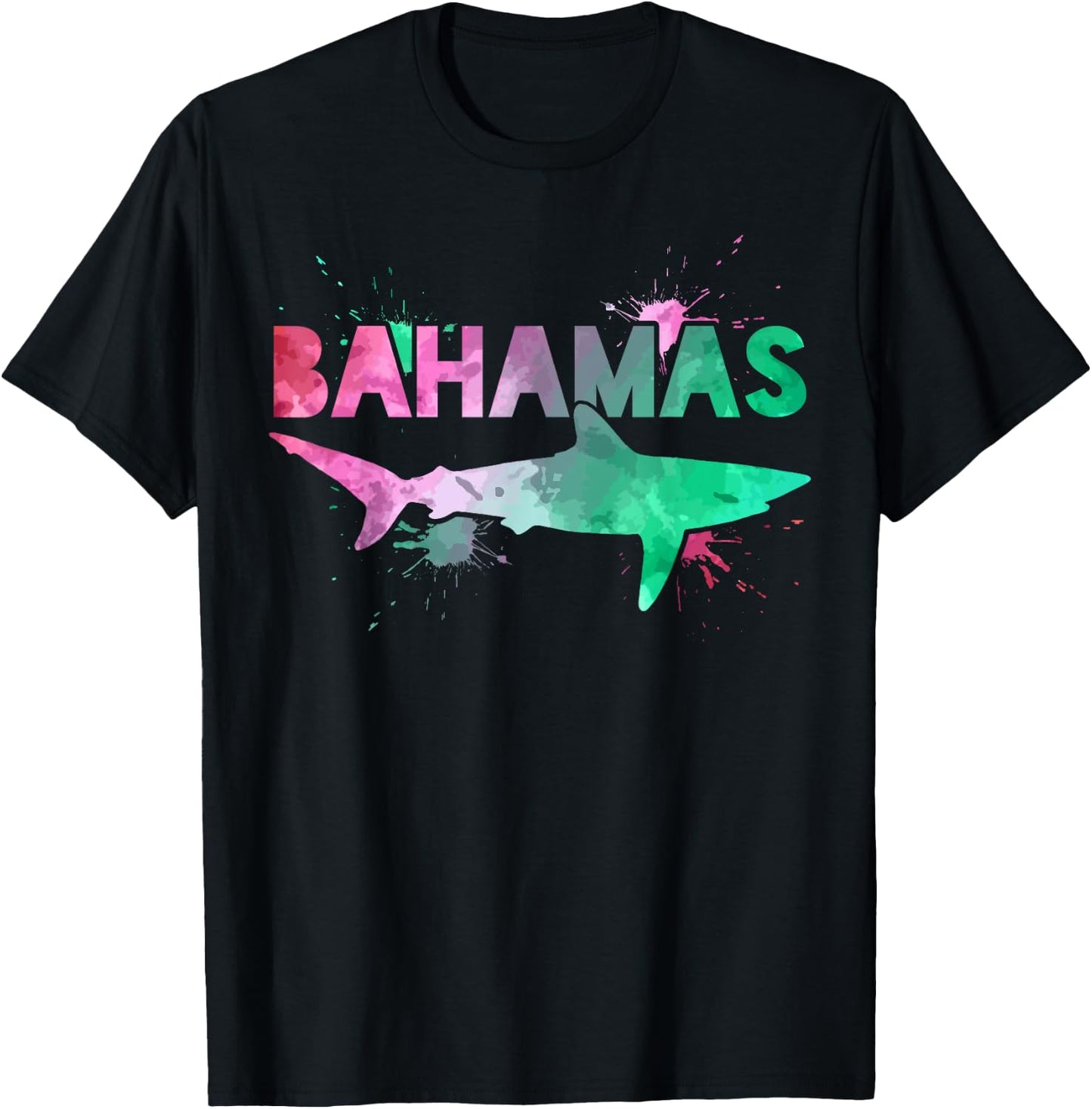 Bahamas Shark Diving Surfer Souvenir Gift T-Shirt - T-Shirt | Black
