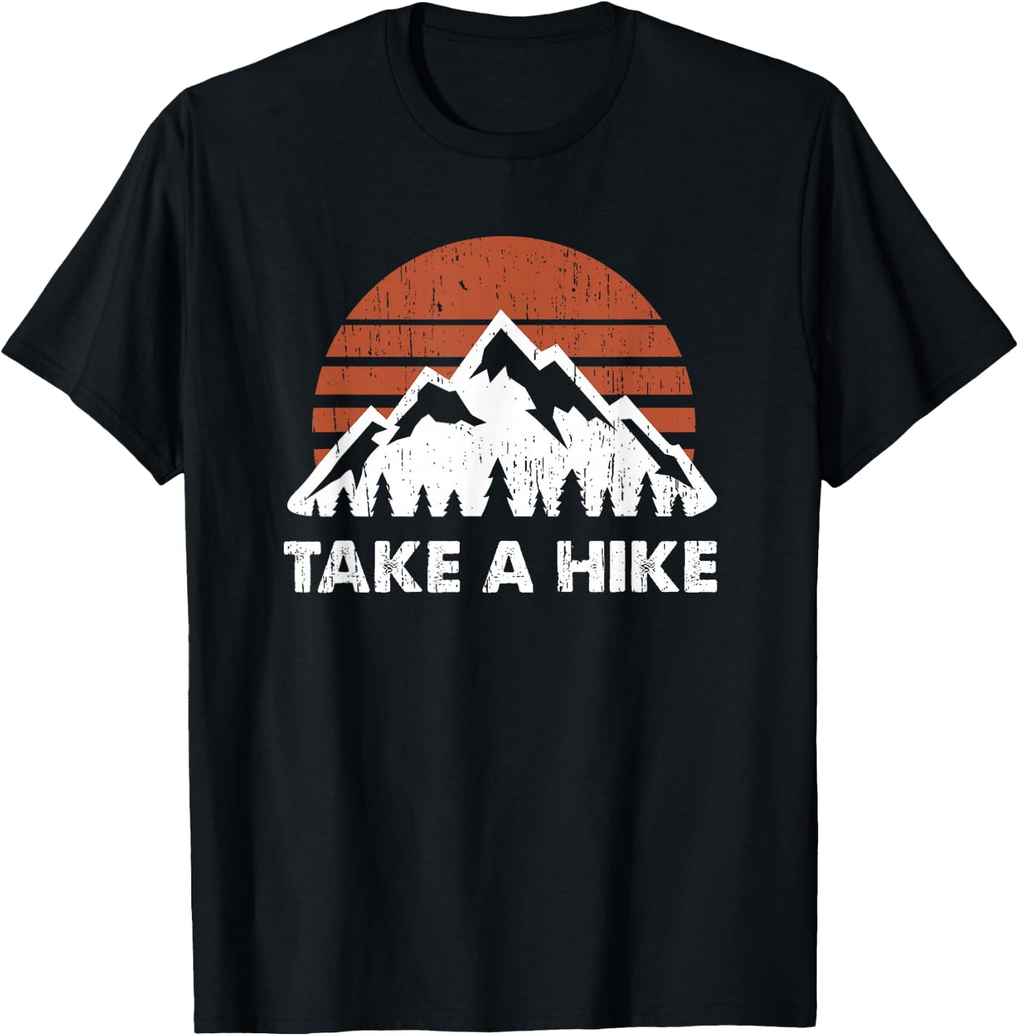 Vintage Take a Hike Outdoors Nature Hiking Lover T-Shirt - T-Shirt | Black