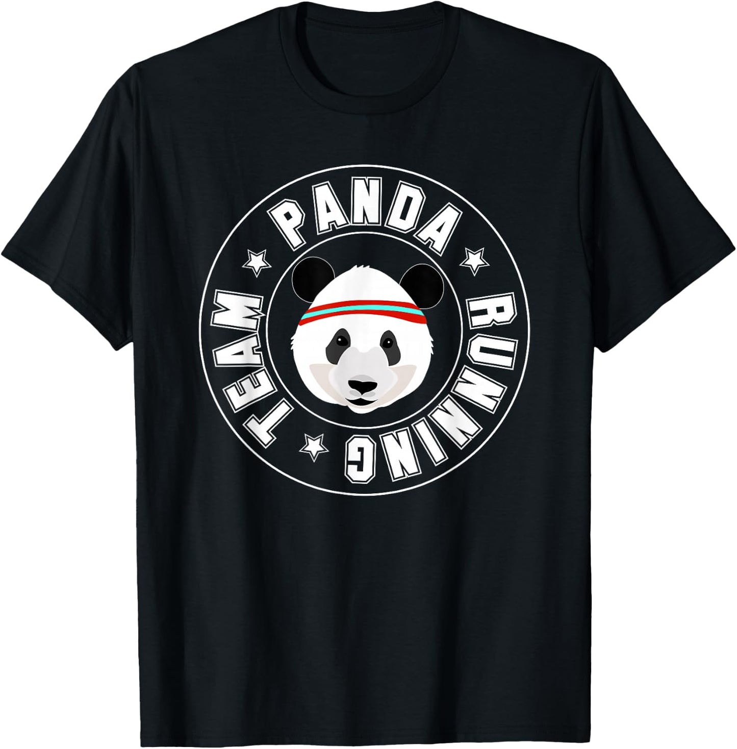 Panda Running Team T Shirt T-Shirt - T-Shirt | Black