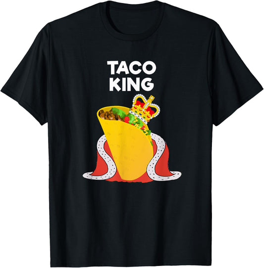 Taco Tuesday Shirt - Funny Taco King Shirt T-Shirt - T-Shirt | Black