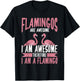 Cool Flamingo Novelty Women Pink Bird Flamingo Lover T-Shirt - T-Shirt | Black