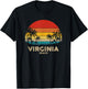 Vintage Virginia - Beach Souvenir T-Shirt - T-Shirt | Black