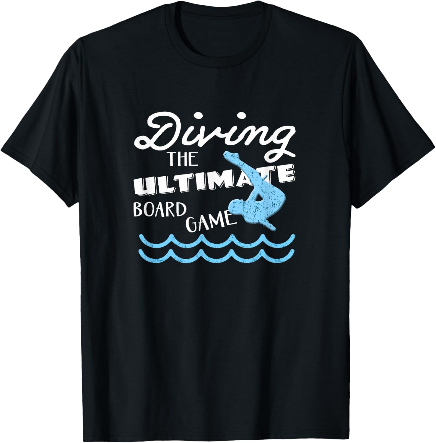 Funny Springboard Divers & Diving Board Game Boys Gift T-Shirt - T-Shirt | Black