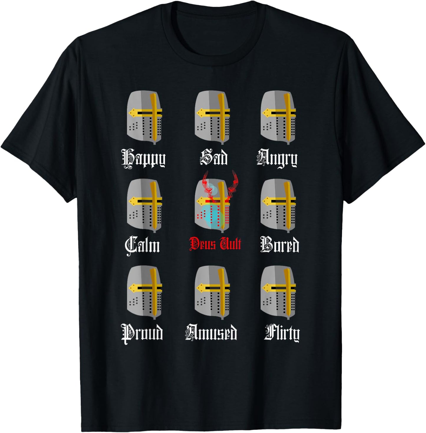 Knight Templar Moods T-Shirt - T-Shirt | Black