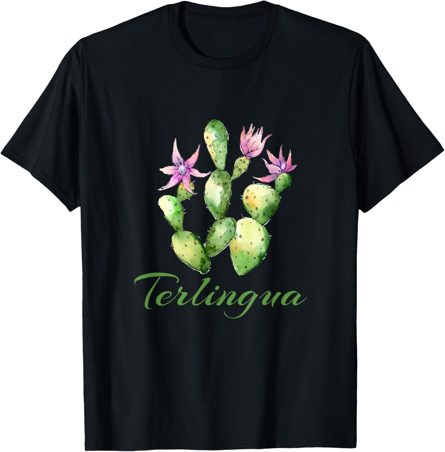 Terlingua Texas Cactus T-Shirt - T-Shirt | Black