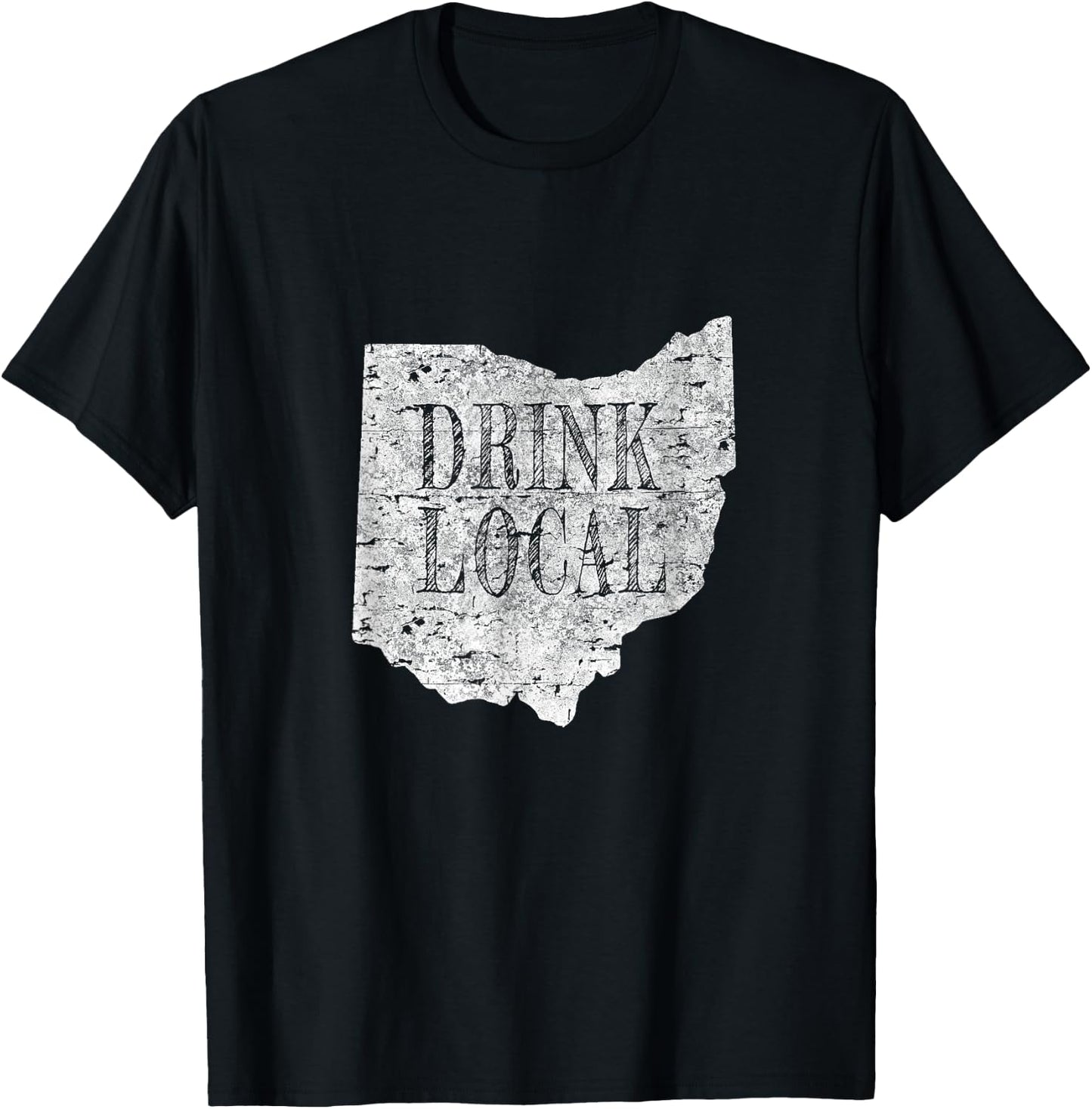 Vintage Drink local craft beer Ohio T-Shirt - T-Shirt | Black