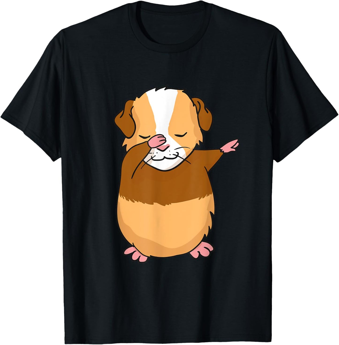 Dabbing Guinea Pig Funny Dab Gift T-Shirt - T-Shirt | Black