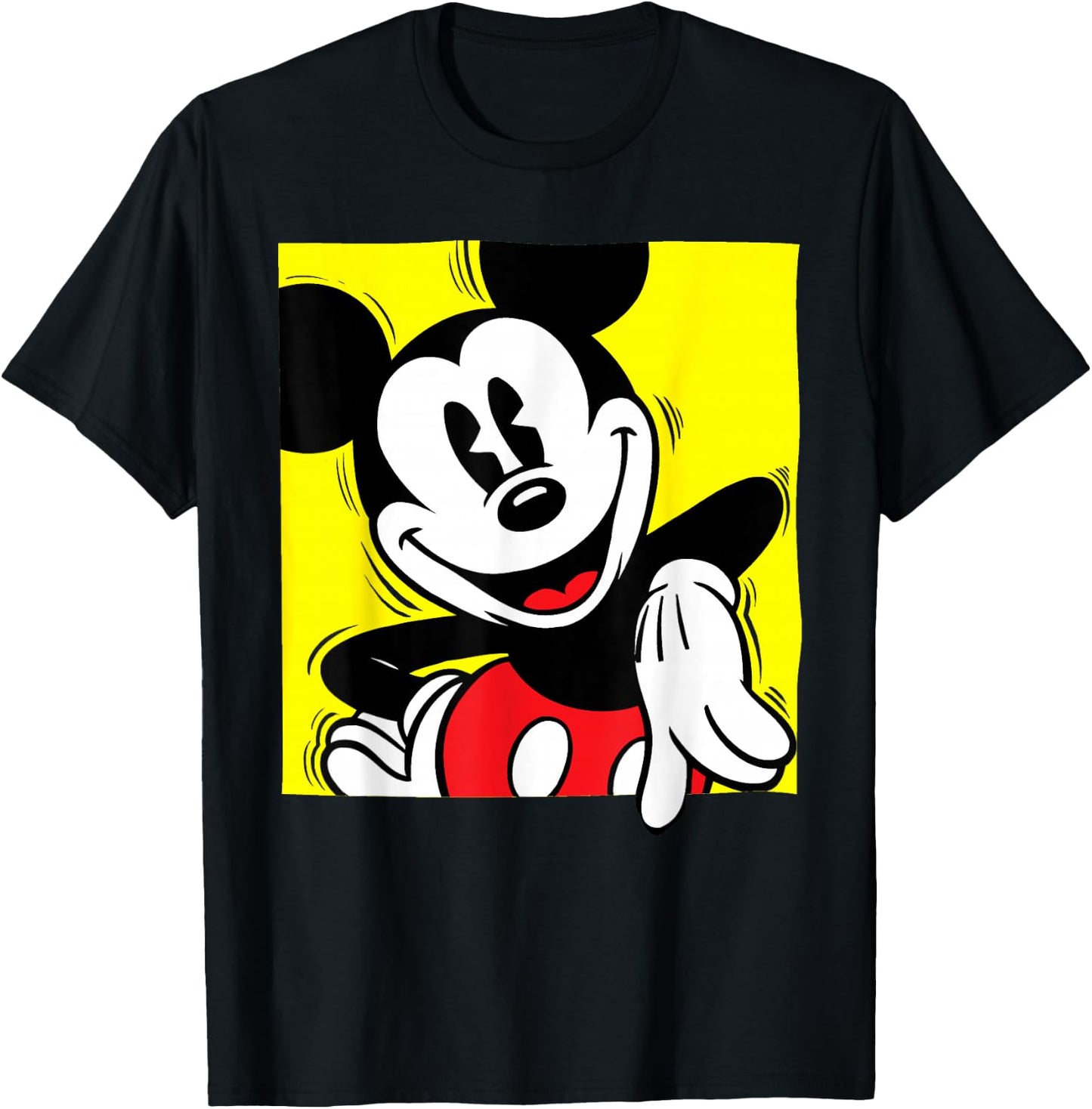 Disney - Mickey Mouse Vintage Square T-Shirt - T-Shirt | Black