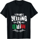 I'm Not Yelling I'm Italian | Big Talkers Funny Loud Gift V-Neck T-Shirt - T-Shirt | Black