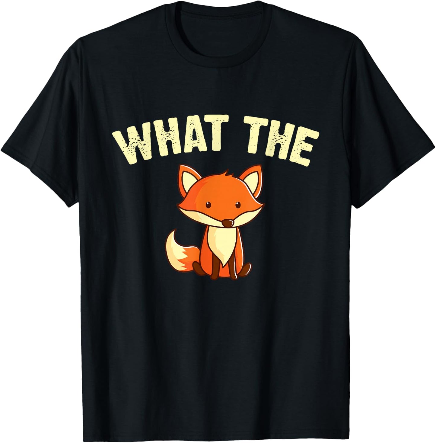 What The Fox T-Shirt - T-Shirt | Black