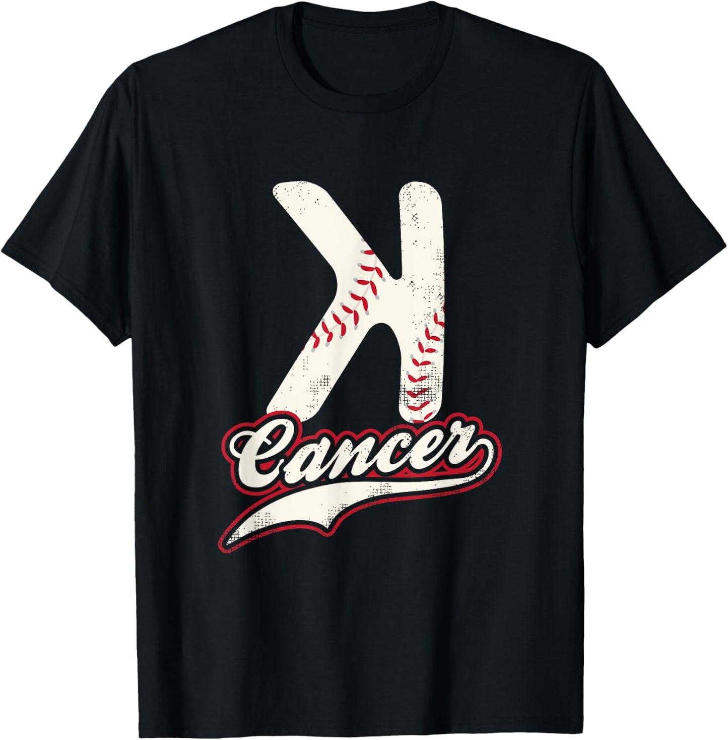 StriKe Out Cancer Trendy Baseball Shirt To Support T-Shirt - T-Shirt | Black