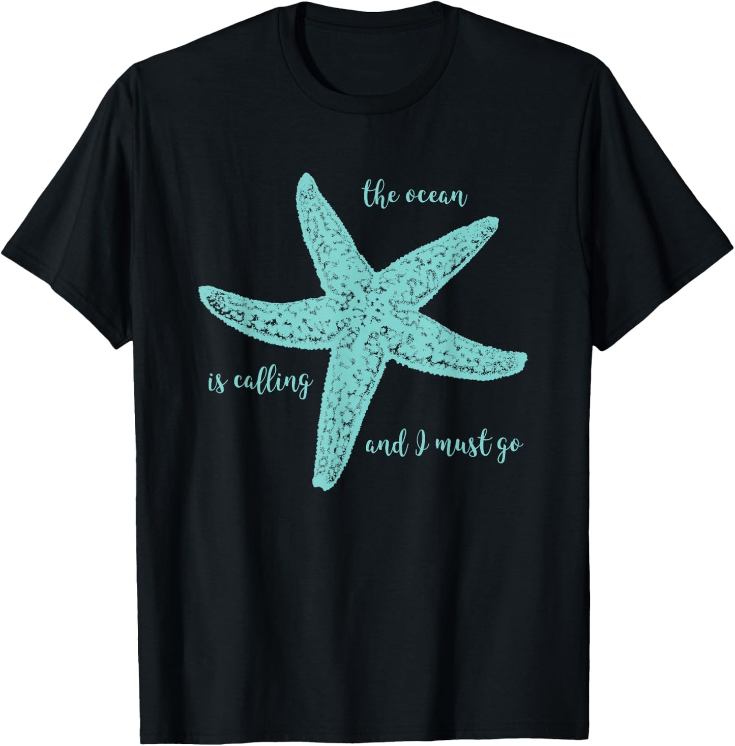 Cruise Design, Group - The Ocean is Calling and I Must Go T-Shirt - T-Shirt | Black