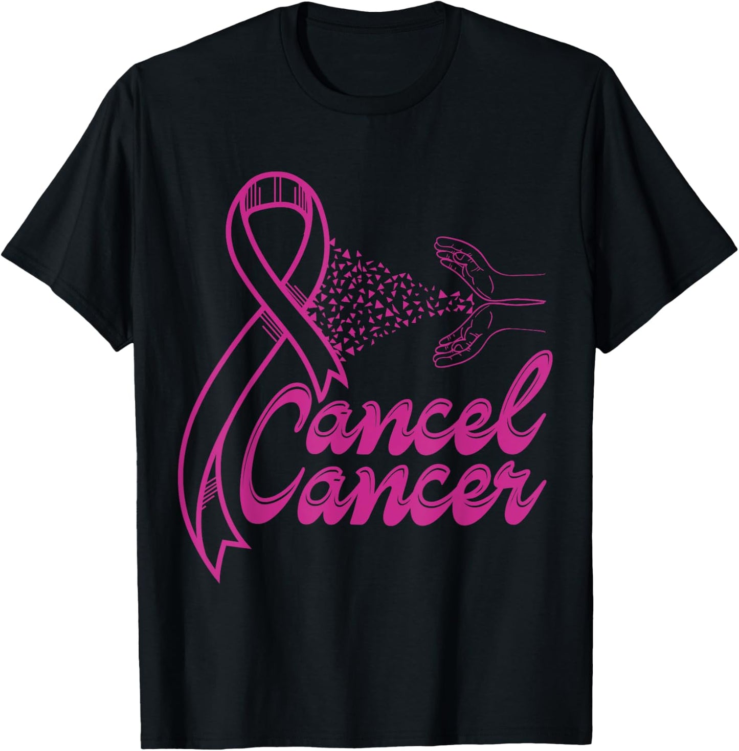 Cancel Cancer T-Shirt - T-Shirt | Black